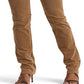 Calça Ralph Lauren Feminina Veludo Cotelê Cintura Média Reta Marrom Tamanho 8