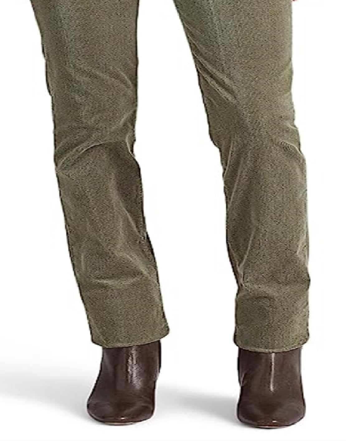 Calça Ralph Lauren Feminina Veludo Cotelê Cintura Média Reta Verde Tamanho 16