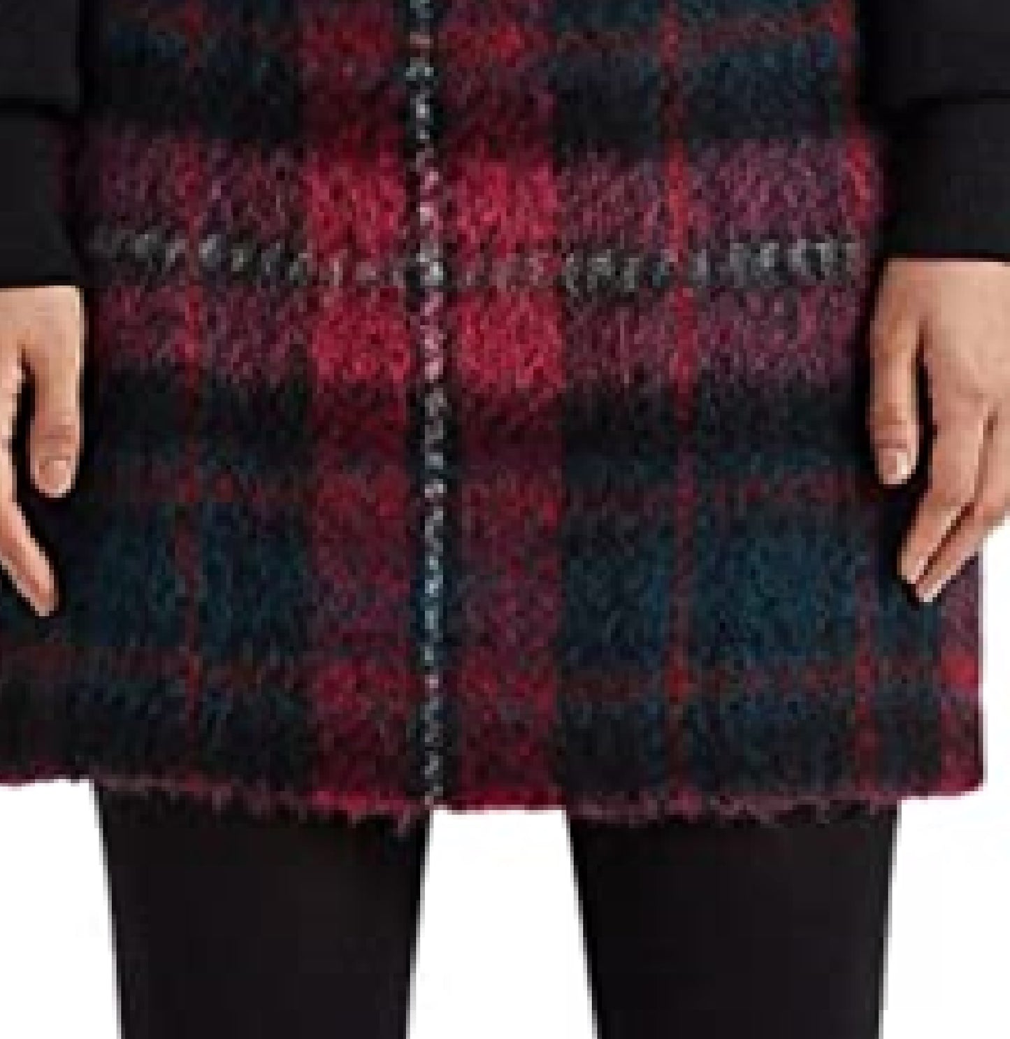 Saia lápis xadrez Ralph Lauren feminina, rosa, tamanho 2