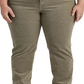 Calça Ralph Lauren Masculina Corduroy Cintura Média Reta Verde Tamanho 16W