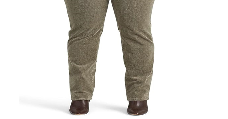 Calça Ralph Lauren Masculina Corduroy Cintura Média Reta Verde Tamanho 16W