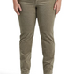 Calça Ralph Lauren Feminina Veludo Cotelê Cintura Média Reta Verde Tamanho 22W