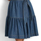 Vestido jeans feminino Ralph Lauren sem mangas azul tamanho 2 pequeno
