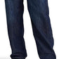 Calça Jeans Ralph Lauren Feminina Cintura Alta Relaxed Straight Azul Tamanho 16