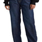 Calça Jeans Ralph Lauren Feminina Cintura Alta Relaxed Straight Azul Tamanho 6