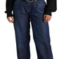 Calça Jeans Ralph Lauren Feminina Cintura Alta Relaxed Straight Azul Tamanho 8