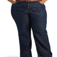 Calça Jeans Ralph Lauren Feminina Cintura Alta Relaxed Straight Azul Tamanho 20W