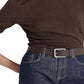 Ralph Lauren Feminino Seda Blend Gola Alta Marrom Tamanho X-G