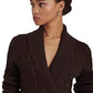 Suéter Ralph Lauren Feminino de Algodão com Fivela Marrom Tamanho X-G