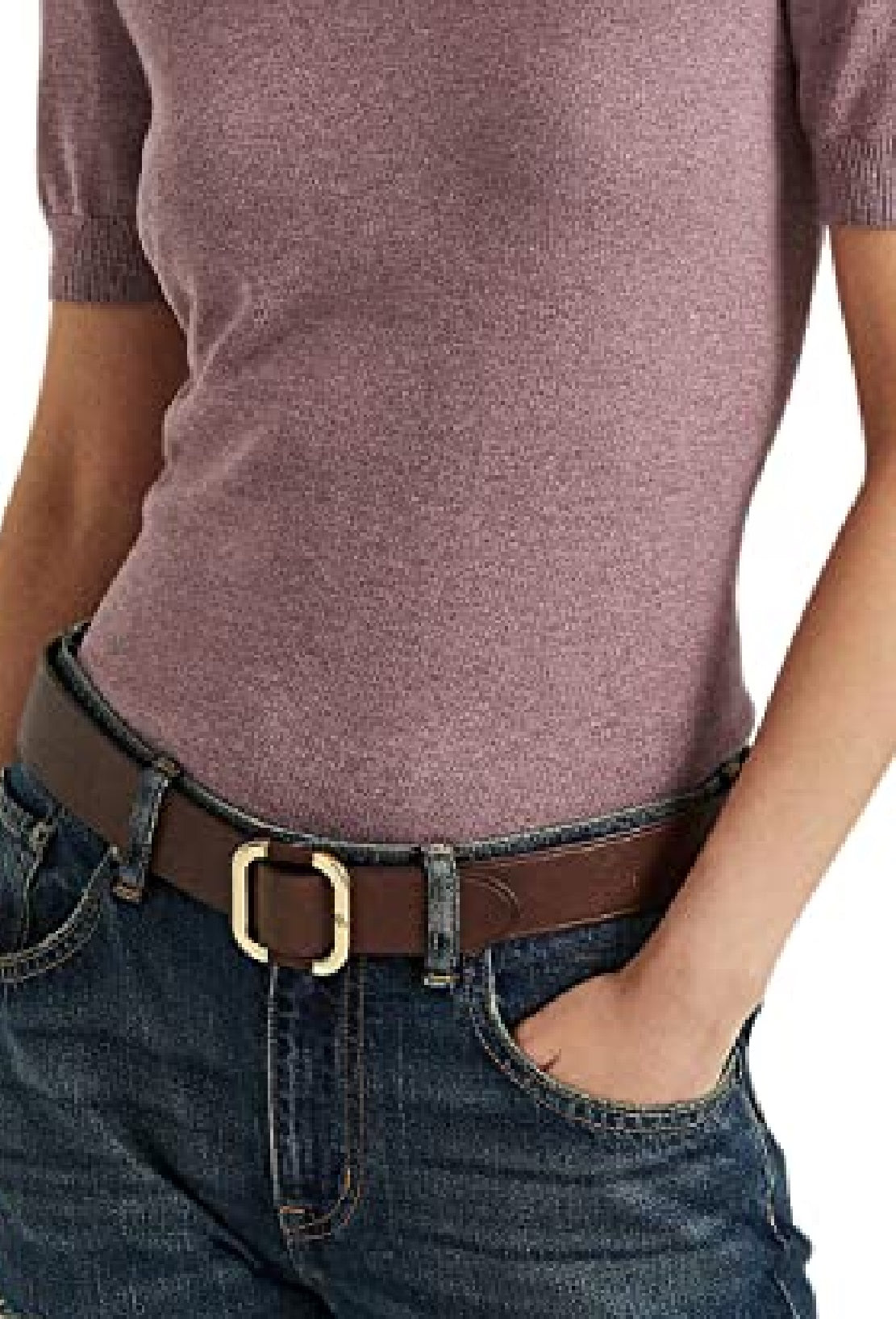 Suéter Ralph Lauren Feminino Manga Curta com Contas Roxo Tamanho Médio