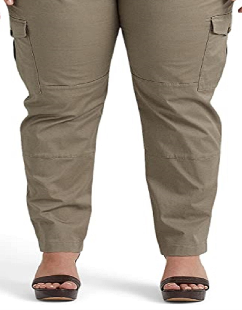 Calça cargo feminina Ralph Lauren Micro Sanded Twill Verde Tamanho 18W