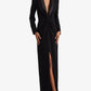 Vestido Ralph Lauren Feminino Crepe Manga Longa Preto Tamanho 4