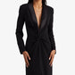 Vestido Ralph Lauren Feminino Crepe Manga Longa Preto Tamanho 4