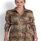 Camisa feminina Ralph Lauren xadrez sarja marrom tamanho 16