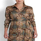 Camisa feminina Ralph Lauren xadrez sarja marrom tamanho 6