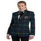 Ralph Lauren Blazer Feminino Xadrez Bullion Twill Verde Tamanho 14