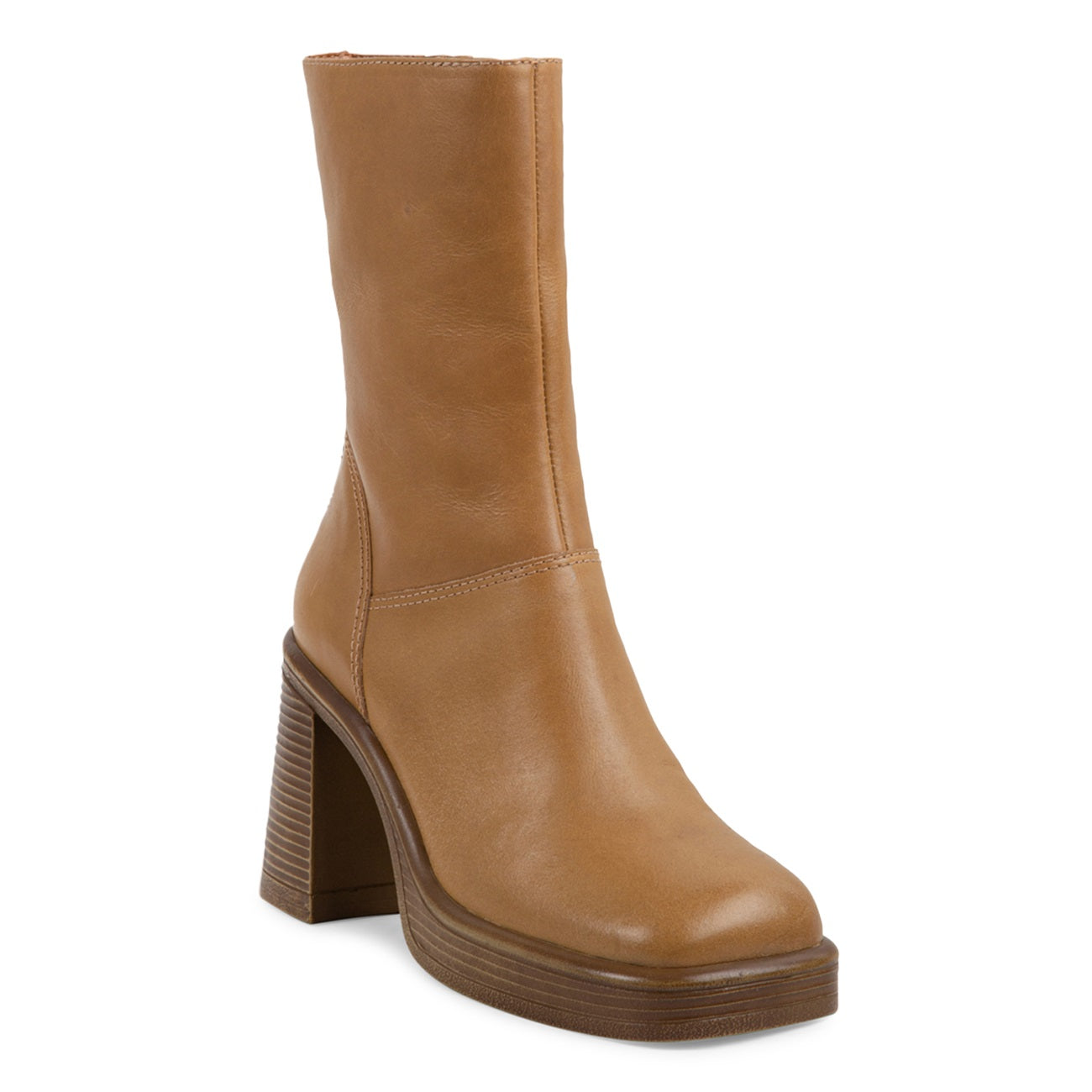 Steve Madden Bota Plataforma Fantasie Feminina Marrom Tamanho 7,5 M