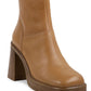 Steve Madden Bota Plataforma Fantasie Feminina Marrom Tamanho 7,5 M