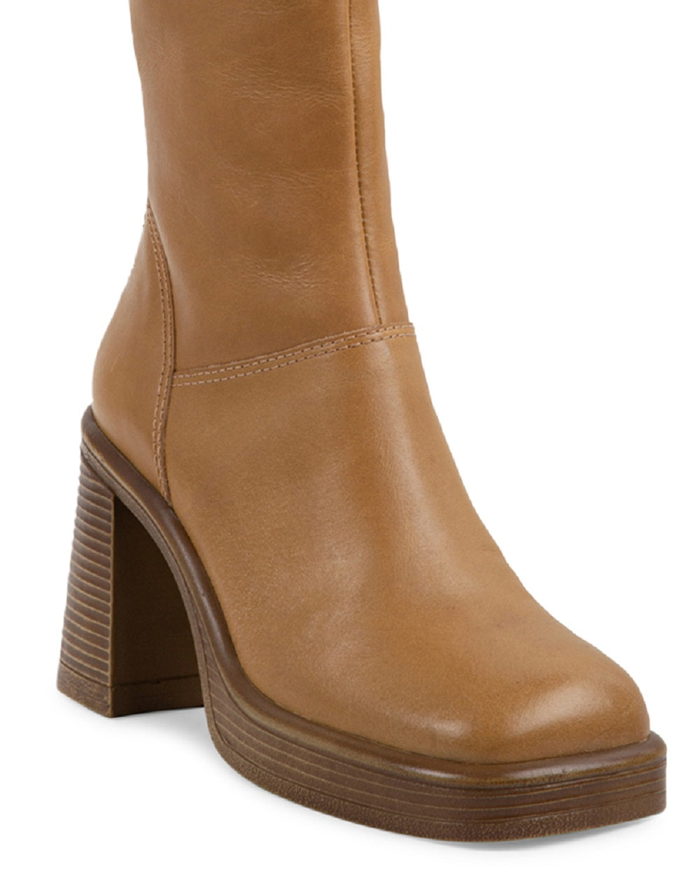 Steve Madden Bota Plataforma Fantasie Feminina Marrom Tamanho 7,5 M