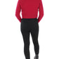 RE/DONE Suéter feminino de lã mista com gola alta slim, vermelho