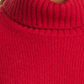 RE/DONE Suéter feminino de lã mista com gola alta slim, vermelho