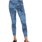Leggings Skechers Sketchdye 7/8 Feminina Azul Tamanho Médio