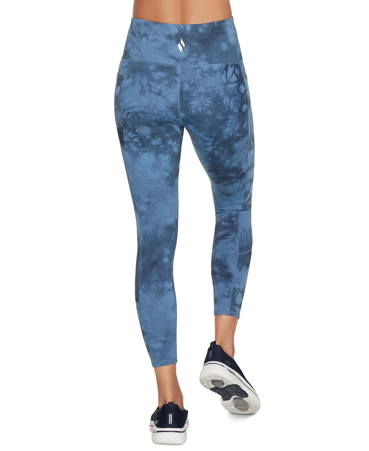 Leggings Skechers Sketchdye 7/8 Feminina Azul Tamanho Médio