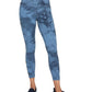 Leggings Skechers Sketchdye 7/8 Feminina Azul Tamanho X-G
