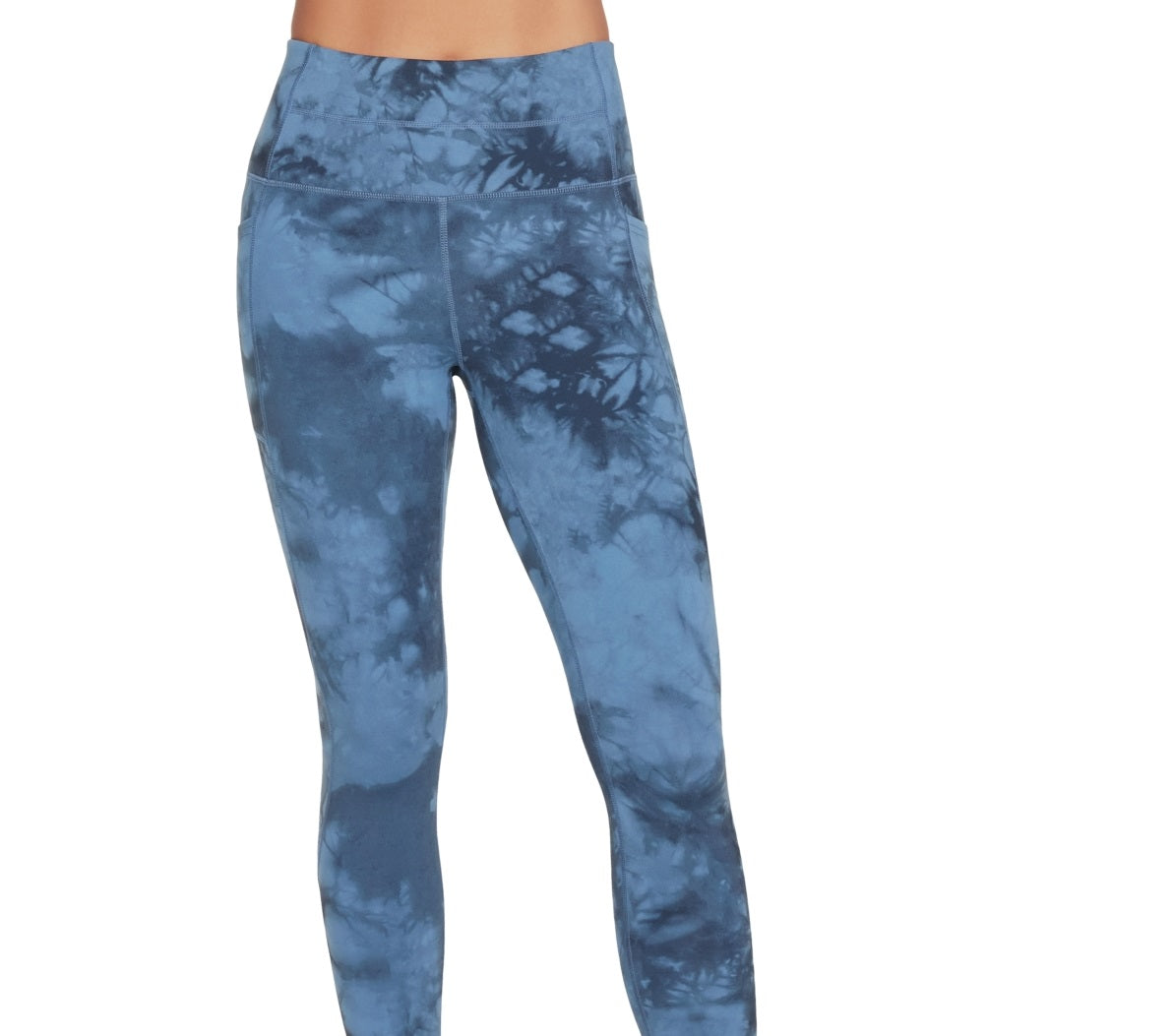 Leggings Skechers Sketchdye 7/8 Feminina Azul Tamanho X-G