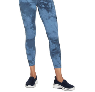 Leggings Skechers Sketchdye 7/8 Feminina Azul Tamanho X-G