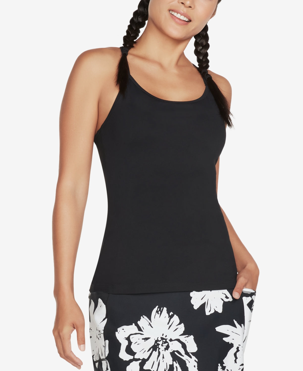 Sutiã Skechers Go Flex Racerback Shelf Feminino Preto Tamanho X-G