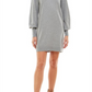 Vestido suéter de gola alta Wayf Morela, cinza mesclado, extrapequeno