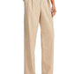 Calça Plissada Wayf Pinstripe Branca