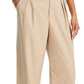 Calça Plissada Wayf Pinstripe Branca