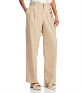 Calça Plissada Wayf Pinstripe Branca