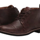 Tommy Hilfiger Gibby Faux Leather Cap Toe Chukka Boots Masculino Marrom Tamanho 12 M