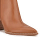 Botas de salto bloco Nine West Birds femininas, marrom, tamanho 7,5 M