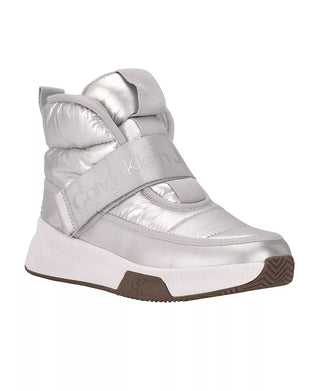 Tênis Calvin Klein Mabon Cano Alto Feminino Cinza Tamanho 9 M