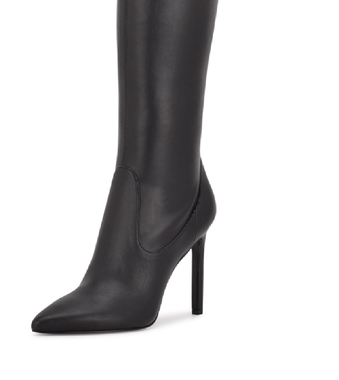 Botas femininas Nine West Tacy acima do joelho, pretas, tamanho 6,5 M