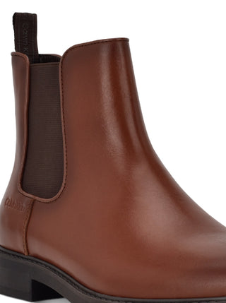 Calvin Klein Fenwick Chelsea Boot Masculino Marrom Tamanho 8 M