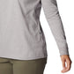 Camiseta Columbia North Cascades de algodão manga comprida feminina, cinza, tamanho grande