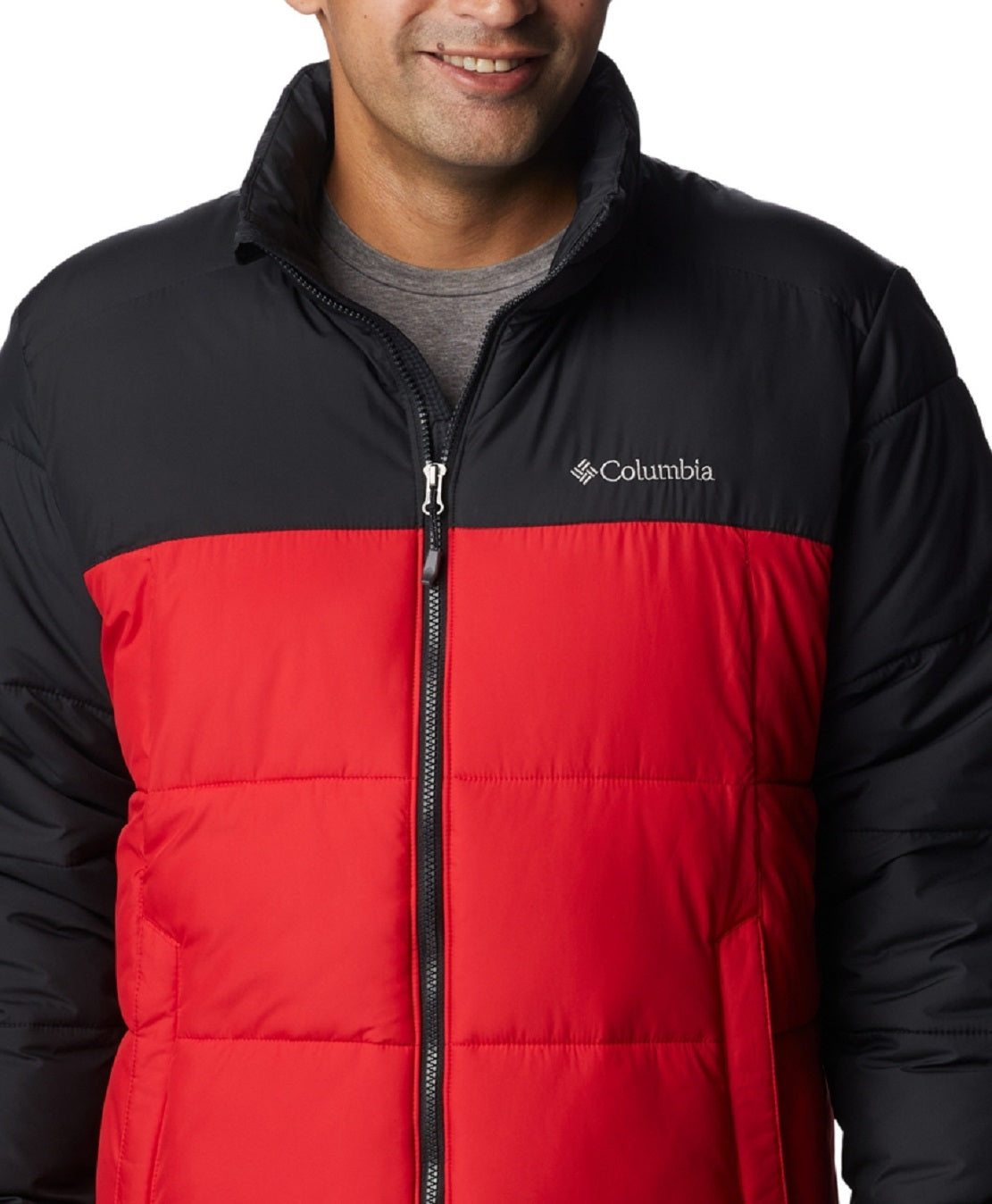 Jaqueta Columbia Pike Lake impermeável masculina vermelha tamanho XX-G