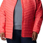 Casaco acolchoado com gola falsa Columbia Powder Lite feminino, vermelho, tamanho 1X