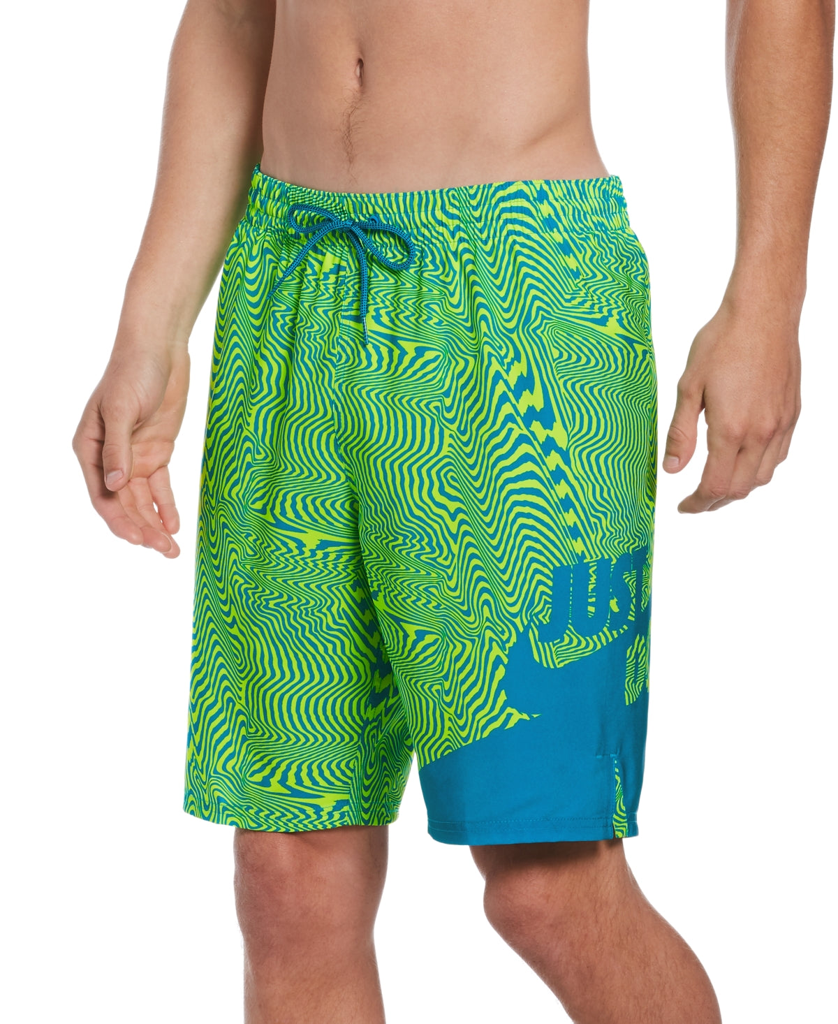 Nike Men s JDI Liquefy Vital 9  Volley Swimsuit Board Shorts Medium Laser Blue NESSB511-406