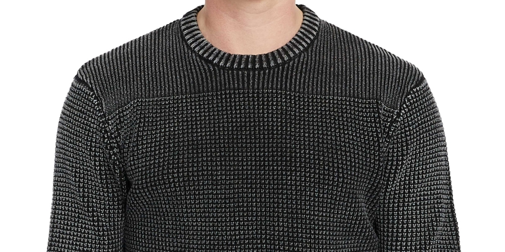 Buffalo David Bitton Suéter Masculino Washy Gola Redonda Preto Tamanho Grande