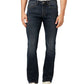 Calça jeans masculina Buffalo David Bitton Boot King Slim Stretch azul tamanho 32