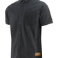 Camisa de trabalho masculina Caterpillar Colorblocked, preta, tamanho grande