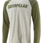 Camiseta de beisebol masculina Caterpillar cinza tamanho X-G