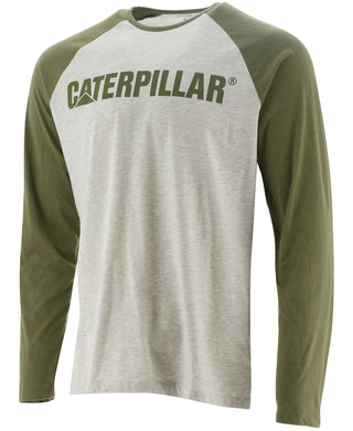 Caterpillar Men's Baseball Tee Gray Size X-Large