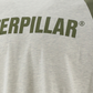 Camiseta de beisebol masculina Caterpillar cinza tamanho X-G